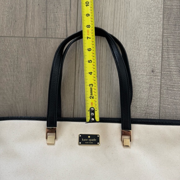 Kate Spade Leather & Cavas Tote - Picture 2 of 12